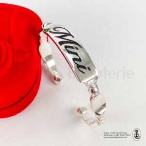 Bracelet en argent personnalise pour enfant