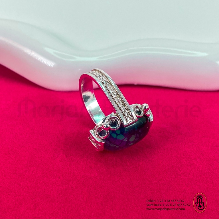 Bague aqiqa argent