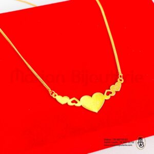 Collier prénoms en argent Dore