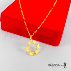 Collier prénom en argent Dore