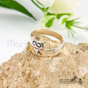 Alliance couple en argent
