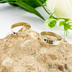 Alliance couple en argent