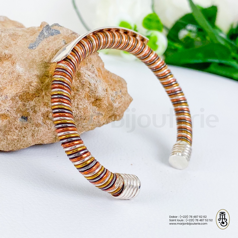Bracelet Ndiakhass en argent adulte