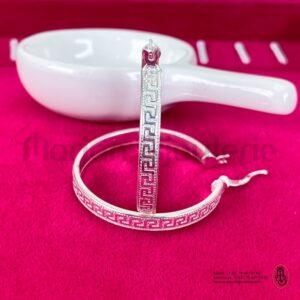 Boucle d'oreille créole en argent