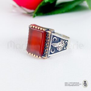 Bague Aqiqa en argent