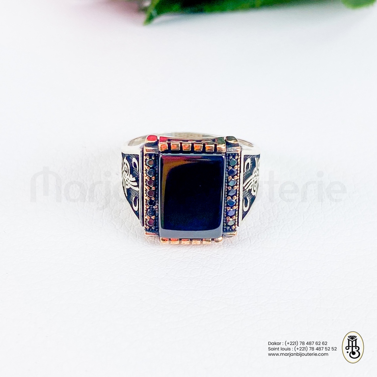 Bague Aqiqa en argent