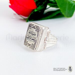 Bague aqiqa en argent