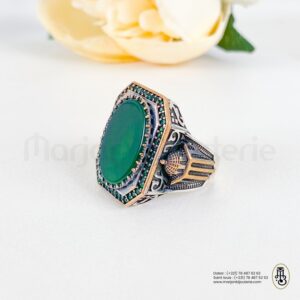 Bague aqiqa en argent