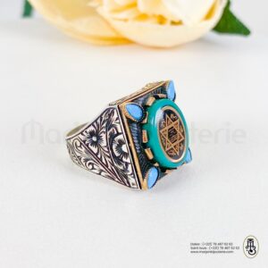 Bague aqiqa en argent