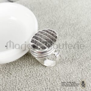 Bague aqiqah en argent personnalise
