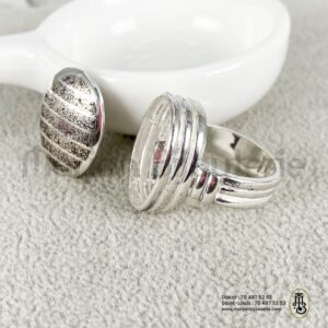 Bague aqiaqah en argent personnalise