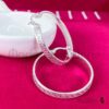 Boucle d'oreille créole en argent