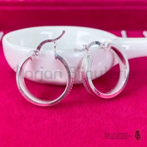 Boucle d'oreille créole en argent