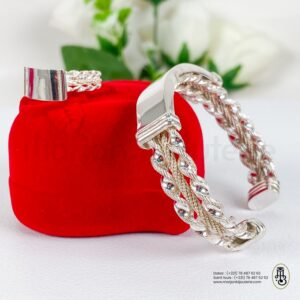 Ensemble bracelet / bague en argent femme