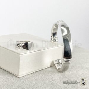 Ensemble bracelet / bague en argent adulte