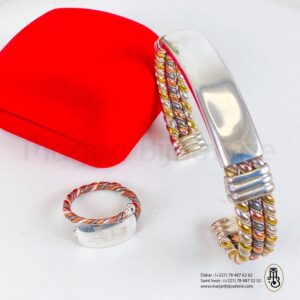 Ensemble bracelet / bague ndiakhass adulte