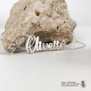Collier prénom en argent