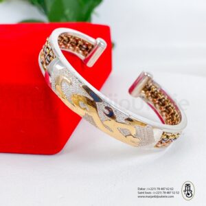Bracelet ndiakhass argent personnalise adulte