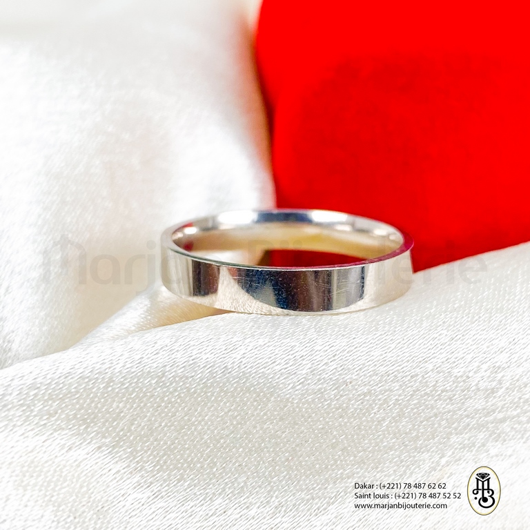 Bague alliance en argent
