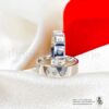 Duo bague alliance en argent