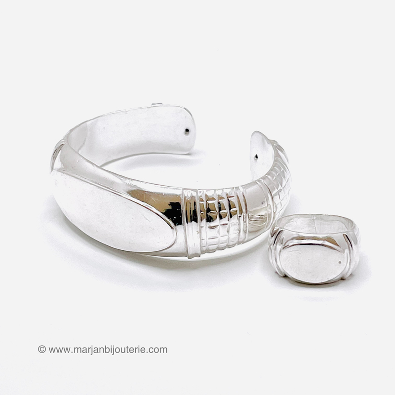 Bracelet et Bague en Argent femme