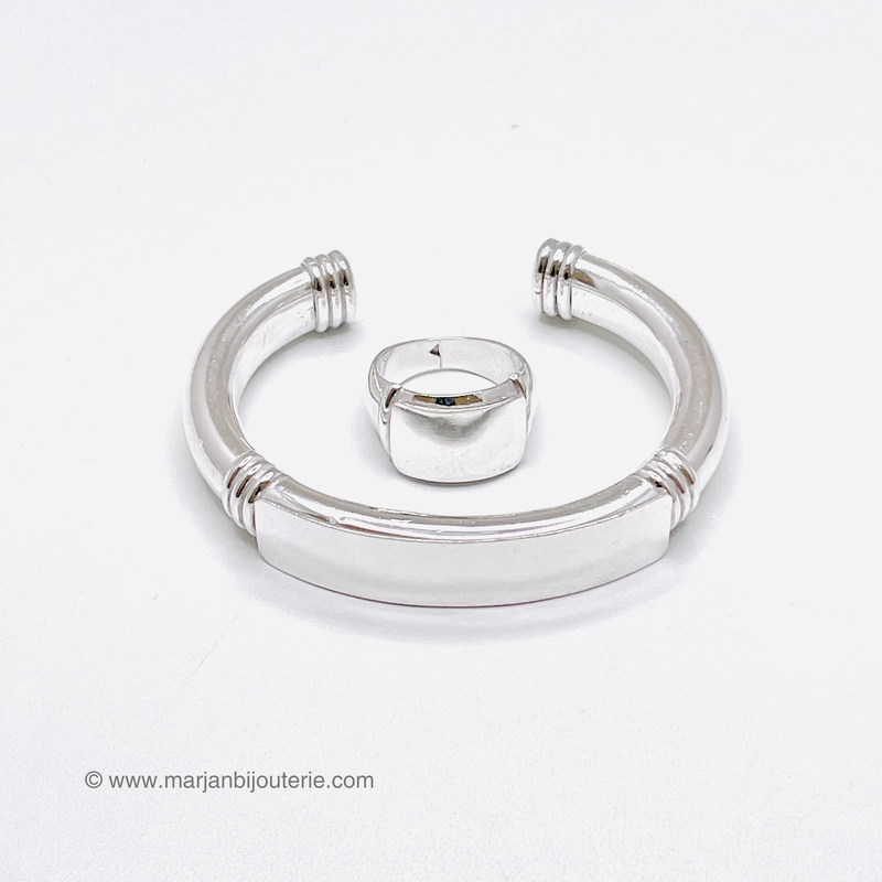 Bracelet et Bague en Argent 925 femme