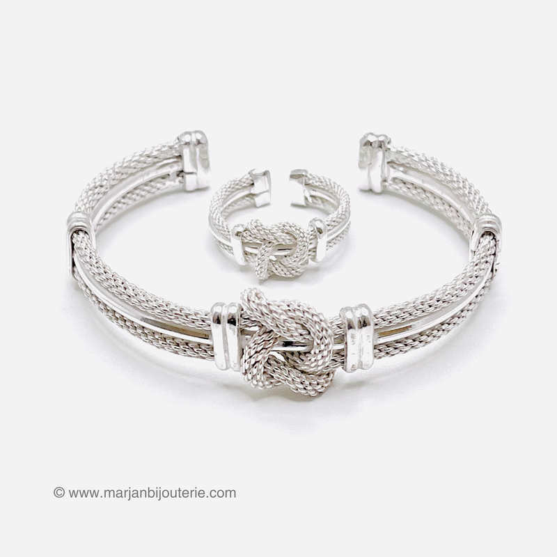 Bracelet et Bague en Argent femme
