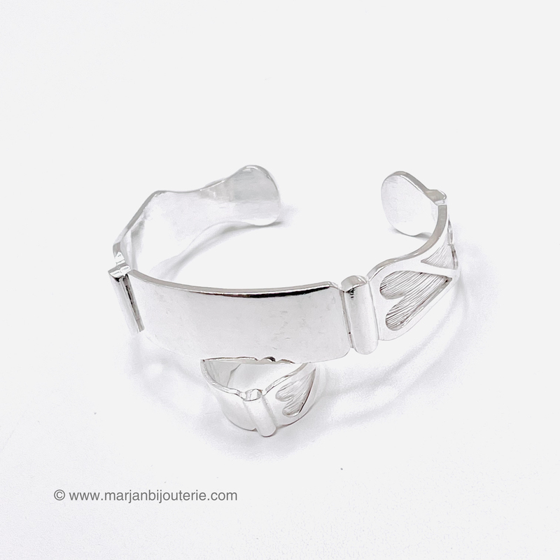 Bracelet et Bague Marjan Argent femme