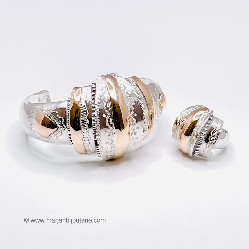 Bracelet et Bague en Argent femme