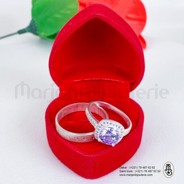 Bagues couples en argent