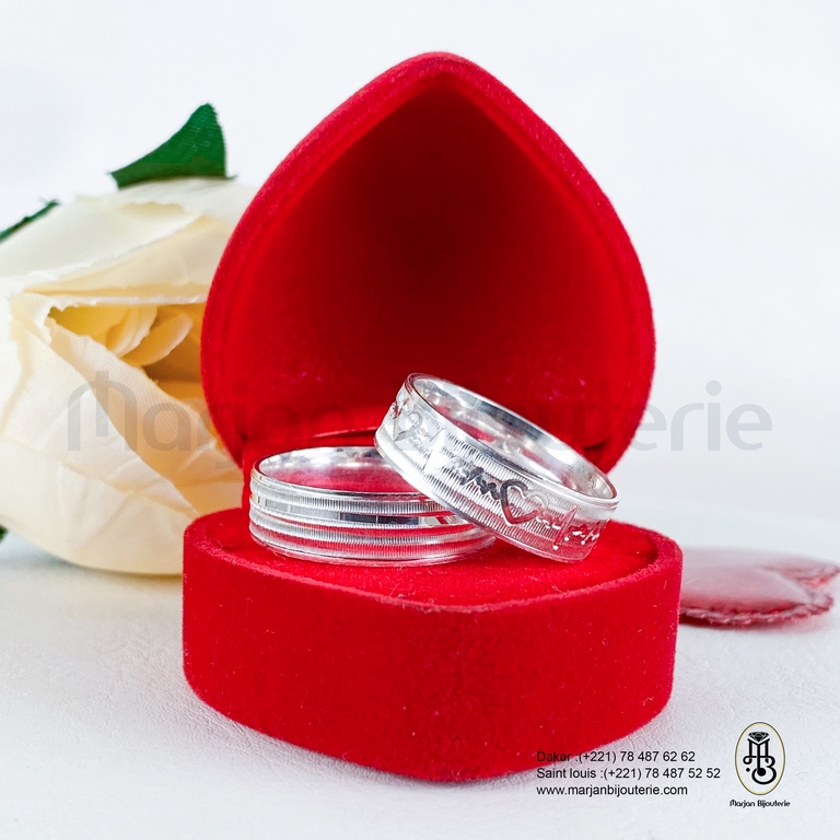 Bagues couples en argent