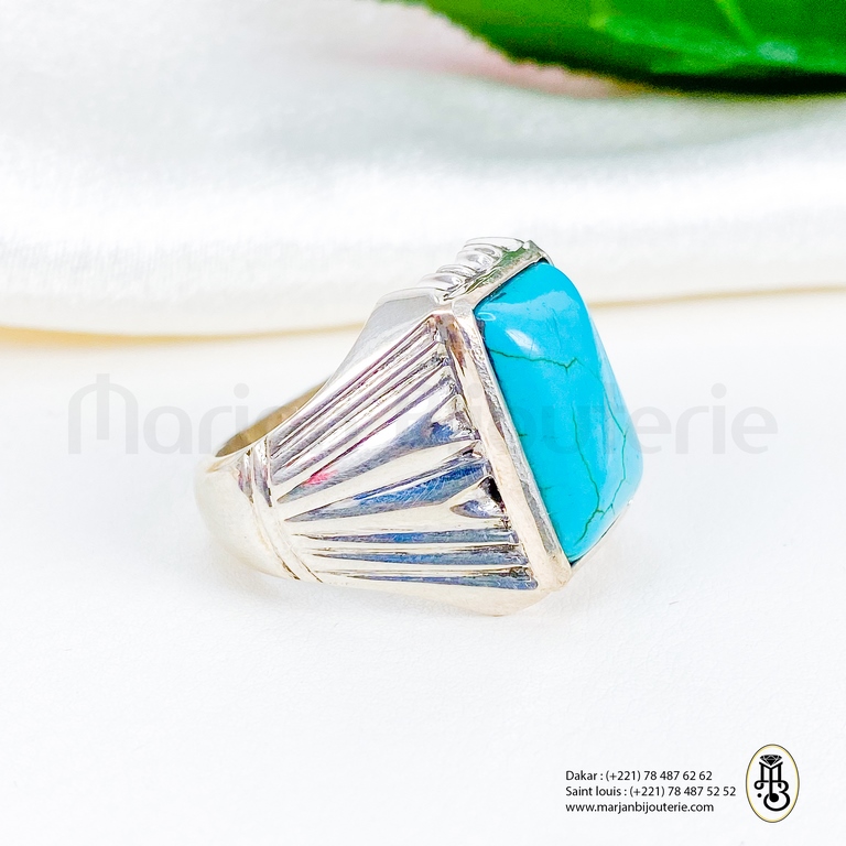 Bague aqiqa en argent