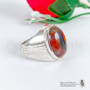 Bague aqiqa en argent