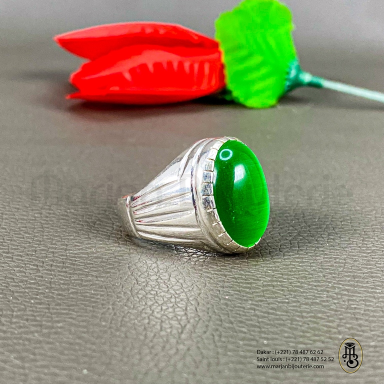 Bague aqiqa en argent