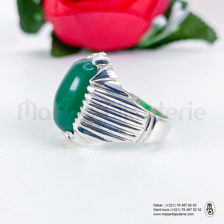 Bague aqiqa en argent