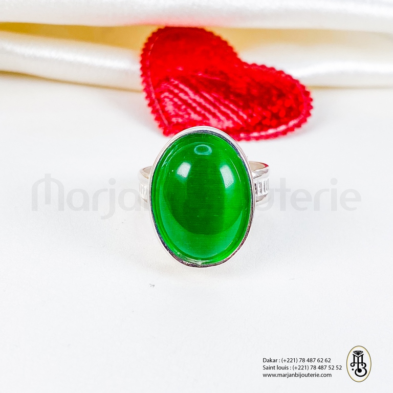 Bague aqiqa en argent