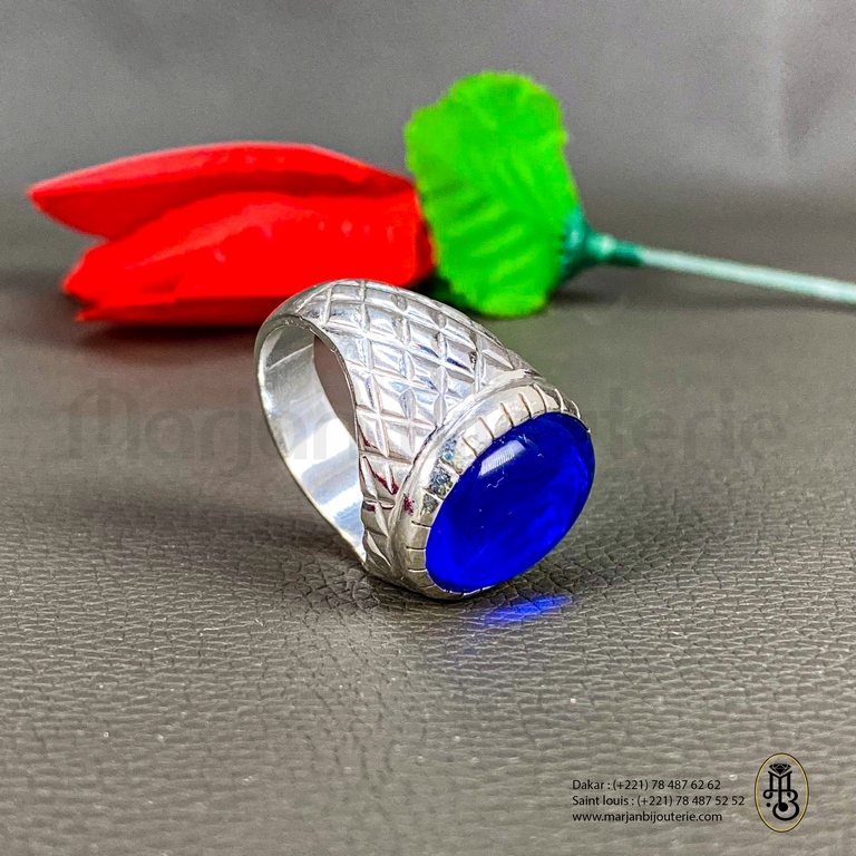 Bague aqiqa en argent