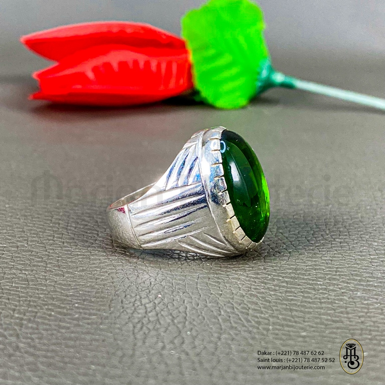 Bague aqiqa en argent