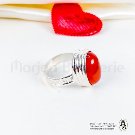 Bague aqiqa en argent