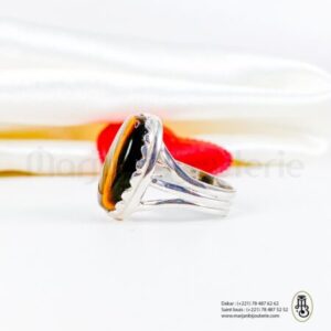 Bague aqiqa en argent