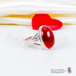 Bague aqiqa en argent