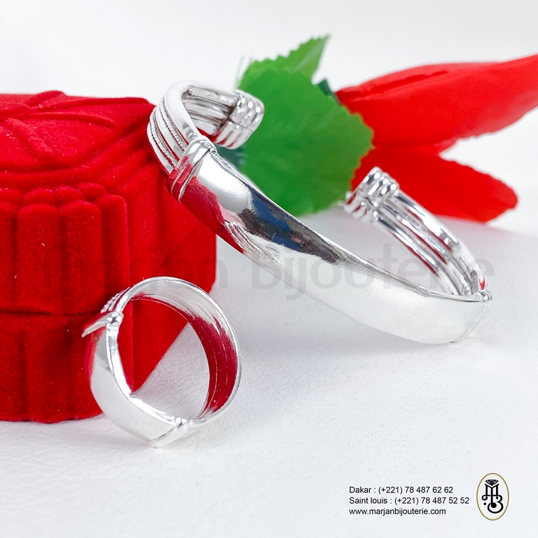 Bracelet / bague en argent adulte