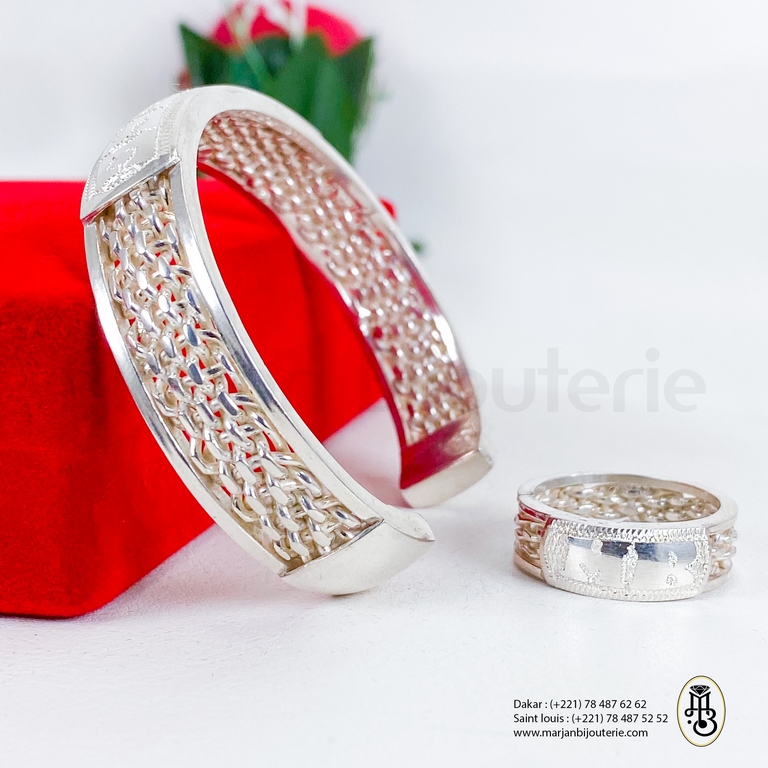 Bracelet / bague en argent adulte