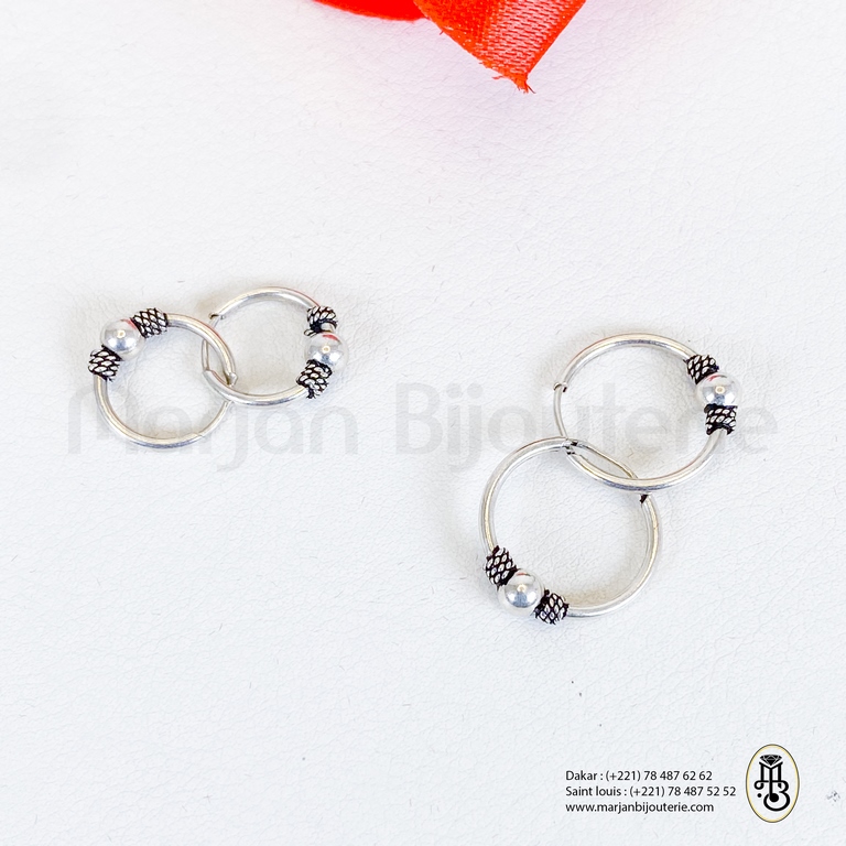 Boucles D'oreille argent enfant
