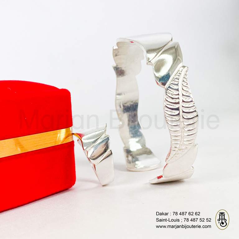 Bracelet et Bague en Argent femme