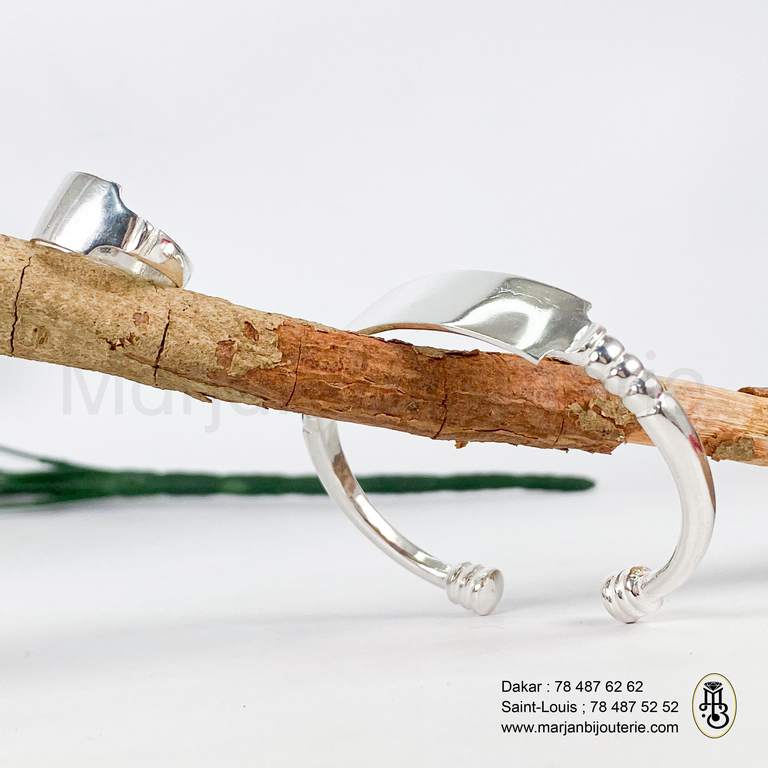 Bracelet et Bague en Argent femme