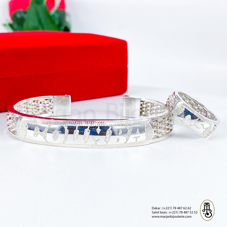 bracelet / bague en argent