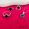 Ensemble en argent Collier, Boucles d'oreilles et Bague