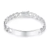 Gourmette argent Homme