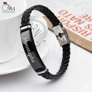 Bracelet en cuir Acier Inoxydable